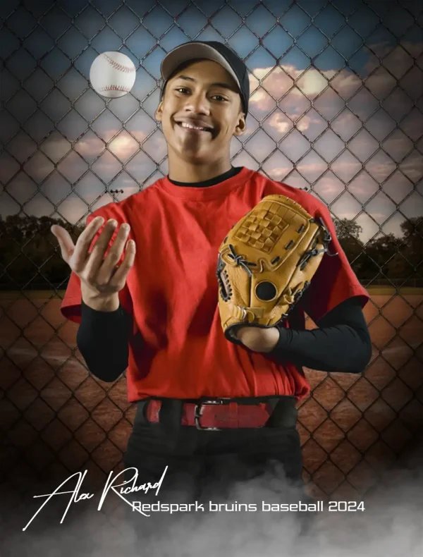 Fenced In Baseball 3'x4'