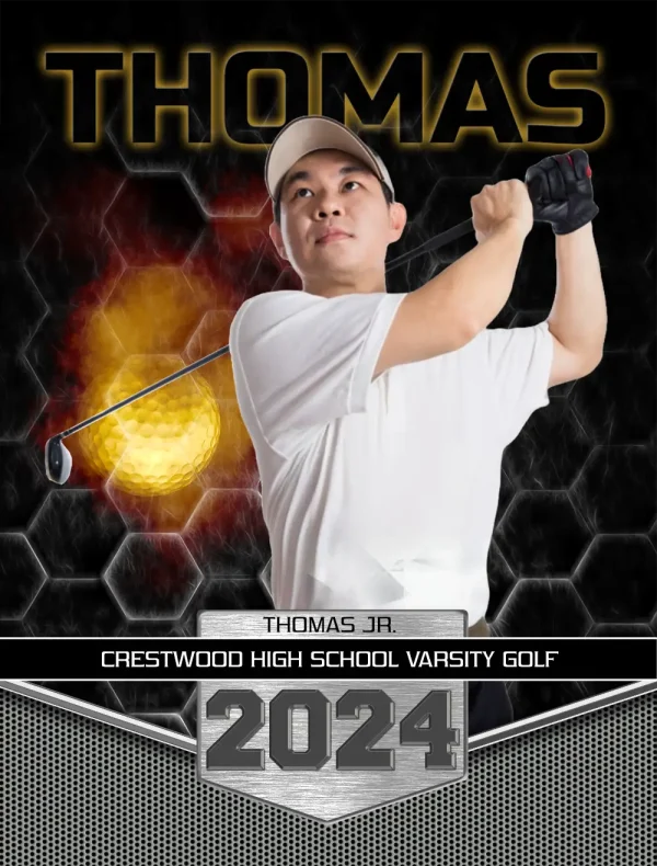 Great Balls Of Fire Golf 3'x4'