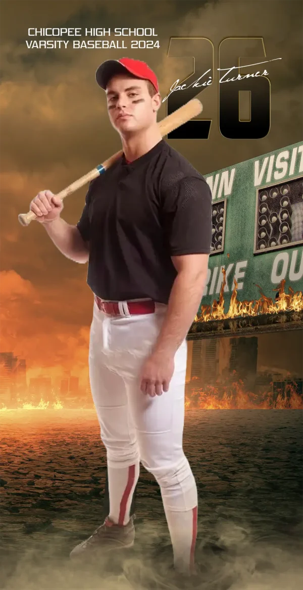 Inferno Baseball 3'x6'
