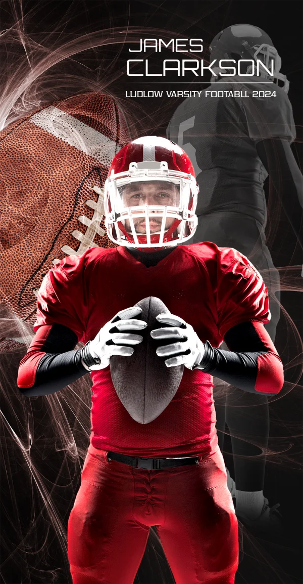Mystic Explosion Football 2'x4'