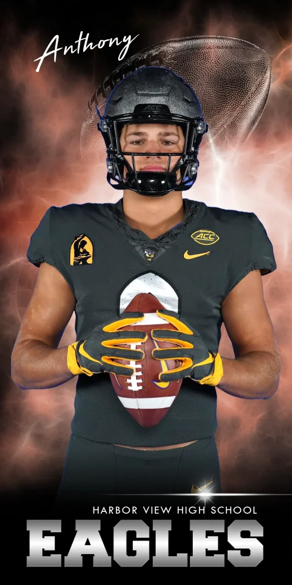 Electric Explosion Football 3'x6'