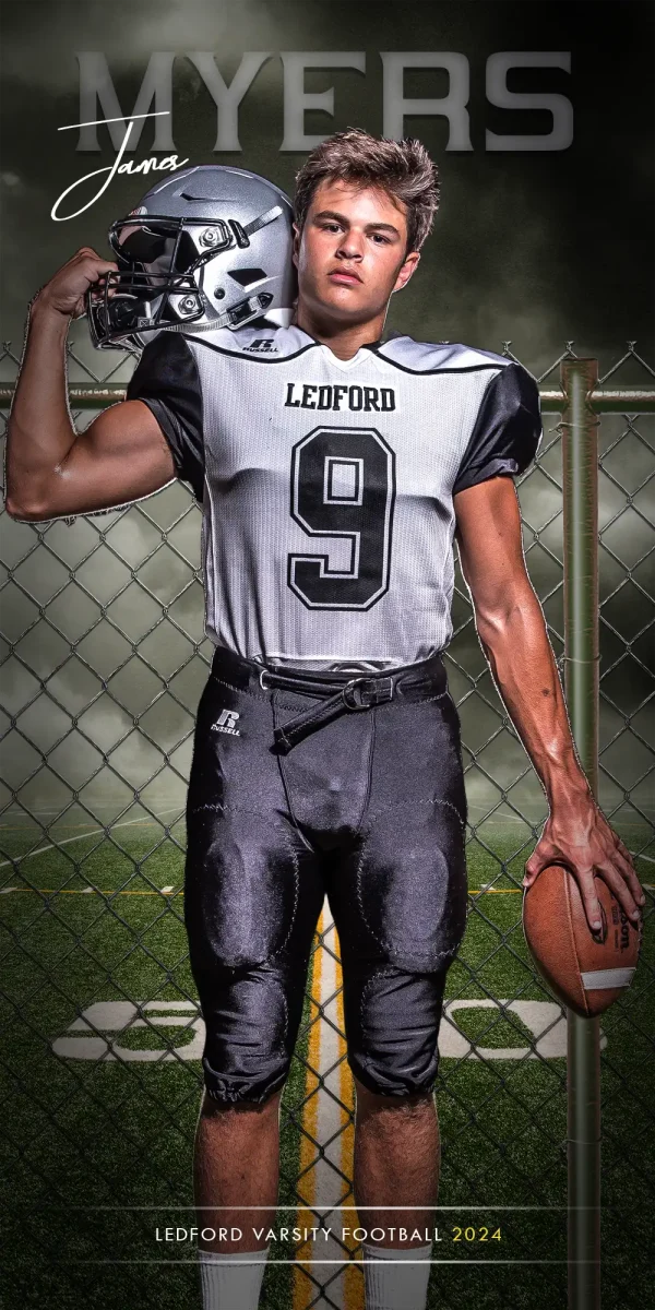 Fenced In Football 3'x6'