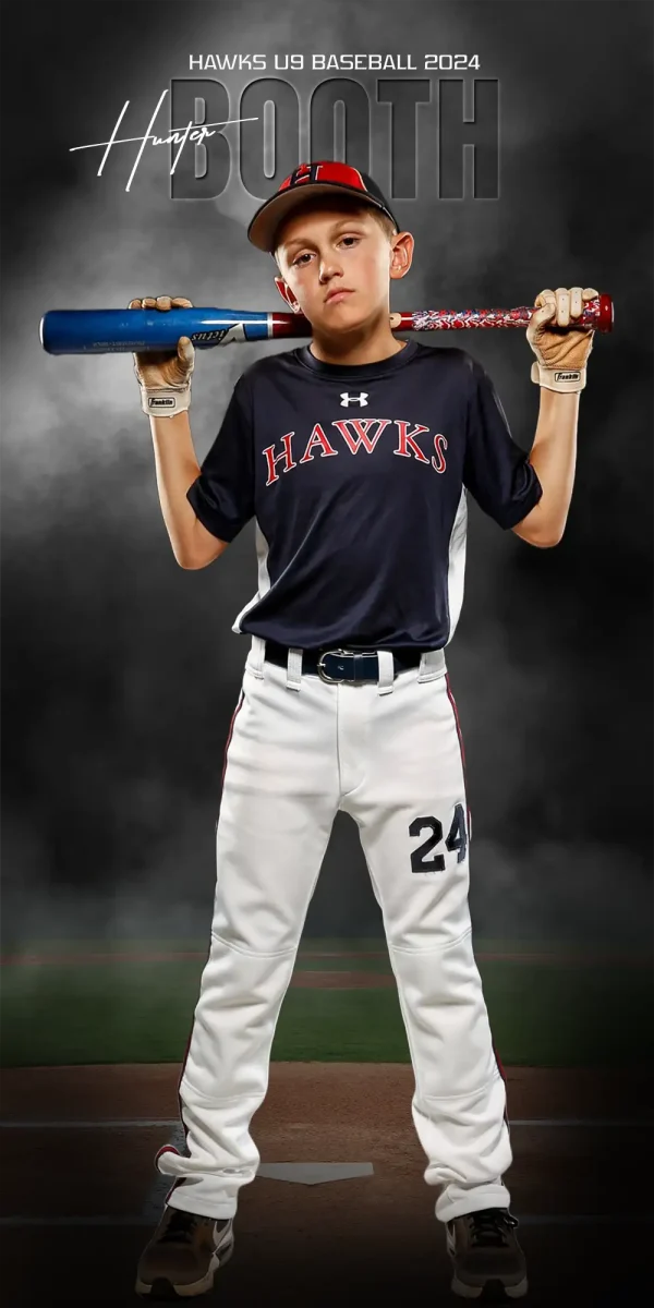 In The Shadows Baseball 2'x4'