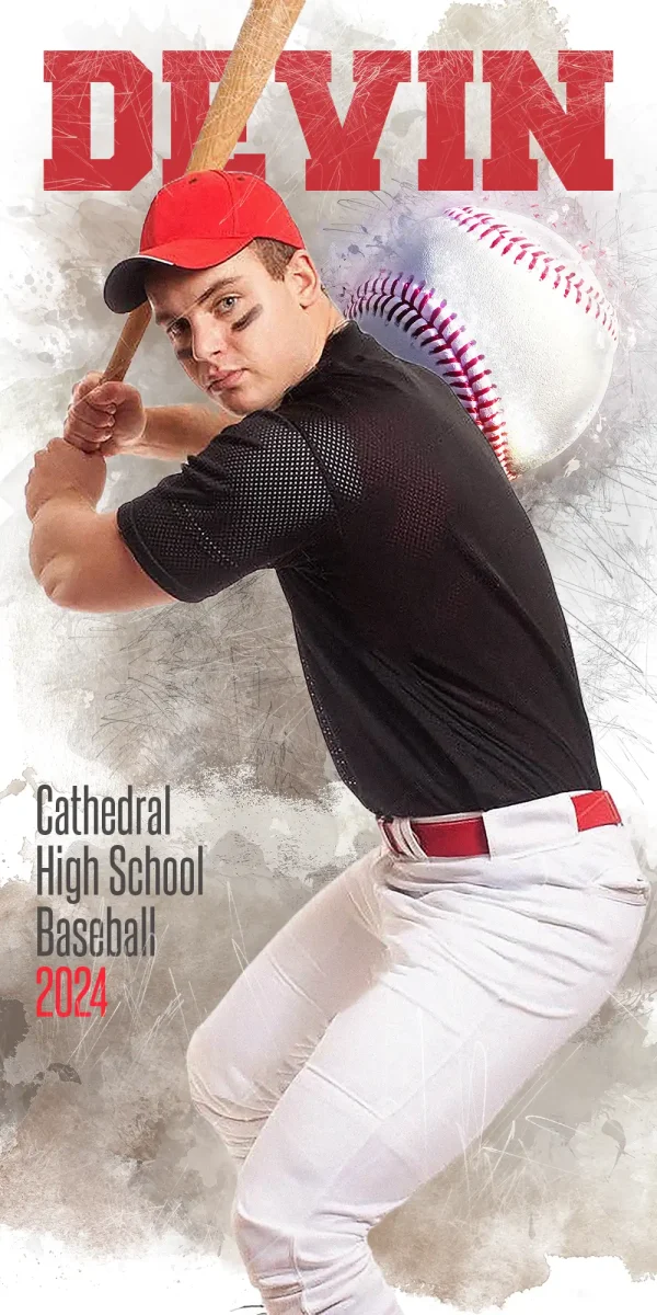 In The Zone Baseball 3'x6'