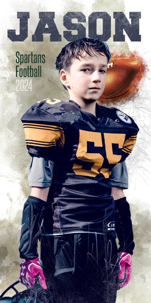 In The Zone Football 3'x6'