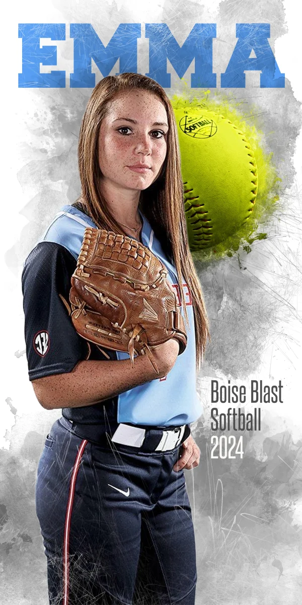 In The Zone Softball 3'x6'