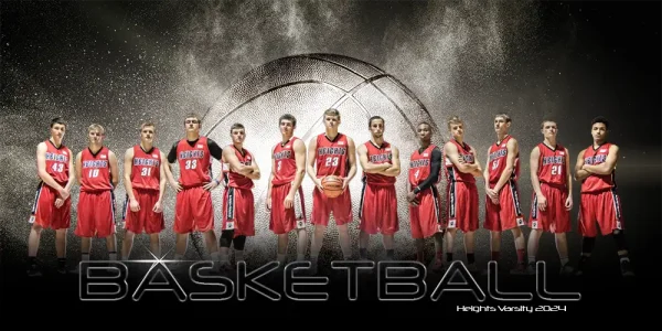 Platinum Burst Basketball 4'x8'