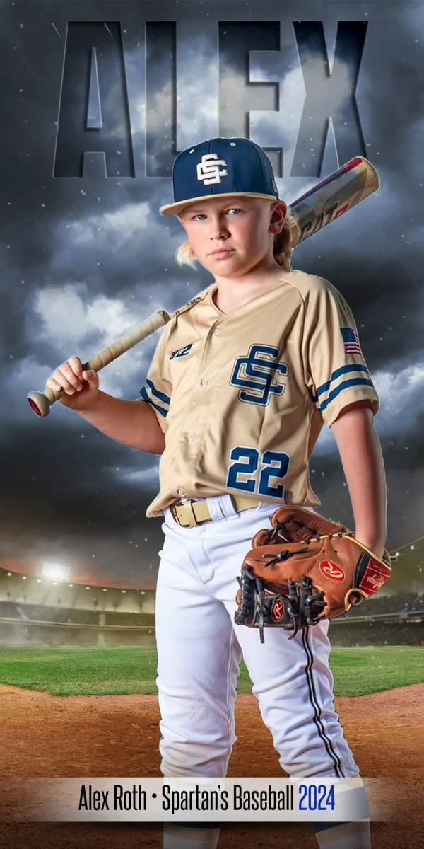 Stormy Lights Baseball 3'x6'