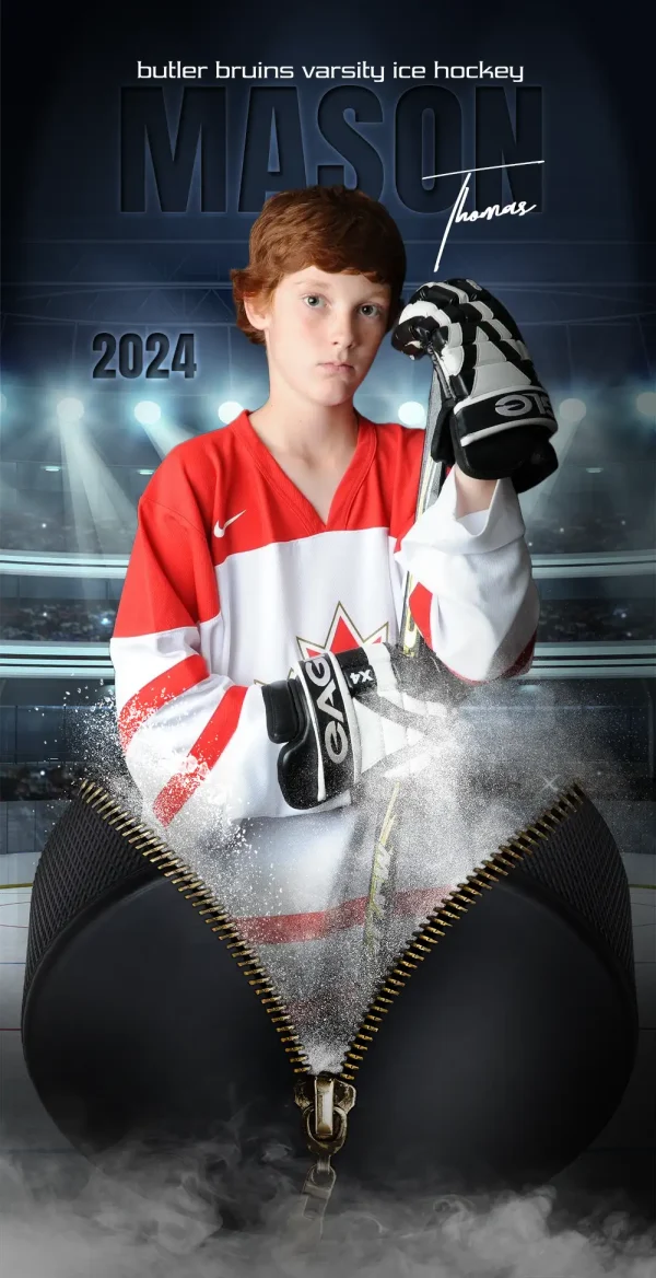 Unzipped Hockey 3'x6'